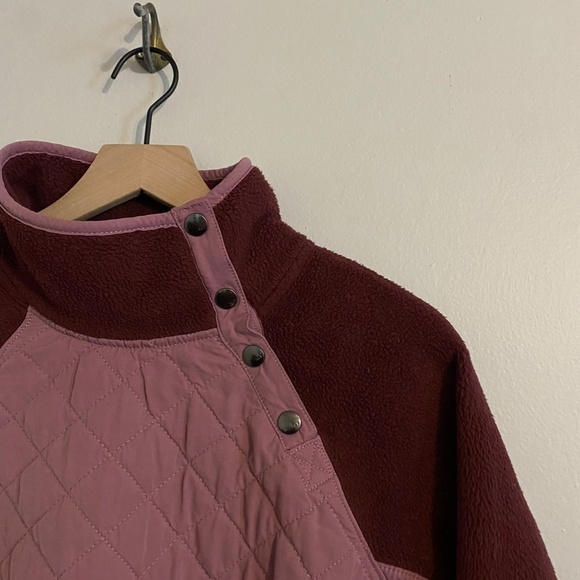 Abercrombie & Fitch Purple Colorblock Fleece SIZE XS - Picture 5 of 10
